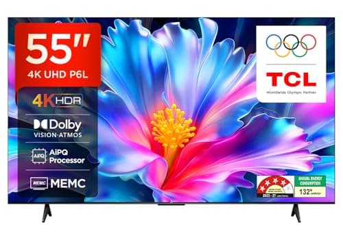 TCL 139 cm (55 inches) 4K Ultra HD Smart LED Google TV 55P6L