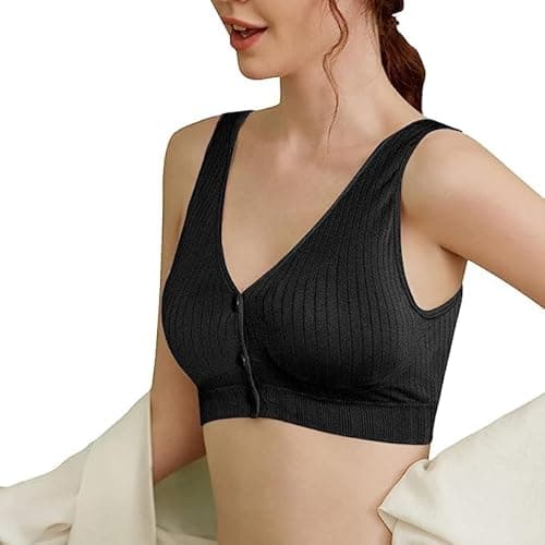 Seamless Wire-Free Nursing Bra for Maternity – Comfortable Push-Up Design for Breastfeeding – Full Coverage, Adjustable Straps, Cotton Spandex Blend – Ideal for Pregnancy & Everyday Wear 3