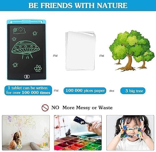 Besite Toys LCD Writing Tablet 12 Inch Screen, Learning Educational Toys for 3-12 Year Old Girls, Erasable Doodle Board for Kids, Electronic Digital Handwriting Drawing Board Tablet Pack-1 3