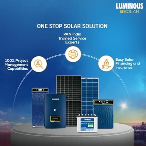 Luminous NXG 1150e Solar Inverter for Home, Office & Shops | 1150VA Pure Sinewave | Intelligent Load Sharing | 3-Year Warranty | Reliable Power Backup | LCD Display | with 36 Months Warranty 4