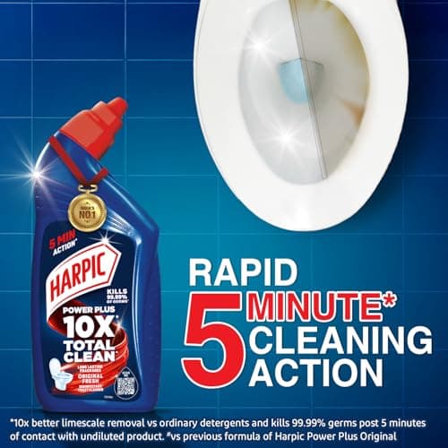 Harpic Disinfectant Toilet Cleaner Liquid, Original - 1 L | India's # 1 Toilet Cleaner 4