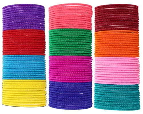 NMII Glass with Velvet worked Glossy Finished Bangle Set For Women and Girls, (F9_Velvet-(7)_Multicolour_2.8 Inches), Pack Of 144 Bangle Set 3