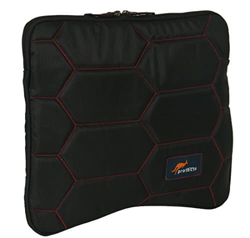Protecta Honeycomb 14.1-inch Laptop Sleeve (Black and Red) 2