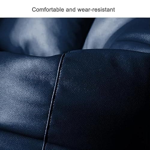 INSTER Premium Leatherette Bean Bag – Comfortable & Stylish Seating for Living Room, Bedroom & Lounge (Size-XL) (Color- Navy Blue) 5