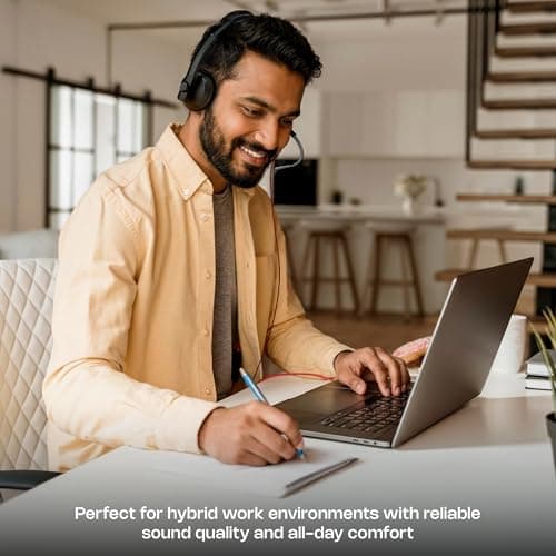 Zebronics 2.8m Wired Headphones, 27mm Drivers, Adjustable Mic, 3.5mm Jack, Detachable USB Cable, Adjustable Headband, Media/Volume Control, Compatible with Laptop/PC/Mobile/Tablet (VCX 101) 5