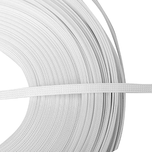 PINACO White Coreset Wire/Rigilene/Boning wire for Sewing Wedding Dress Gowns,(12MM) (White, 5 Meter) 4