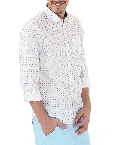 Flying Machine Men's Casual Shirt (8907259948089_FMSH6887_Large_White) 4