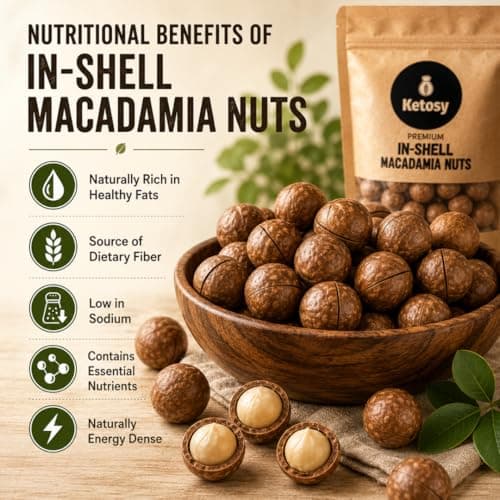 Ketosy Premium In-Shell Macadamia Nuts Vanilla Flavoured - 500g | Crunchy Roasted Exotic Dry Fruits | Rich in Healthy Fats & Protein | Gourmet Snack | Natural & Fresh 3