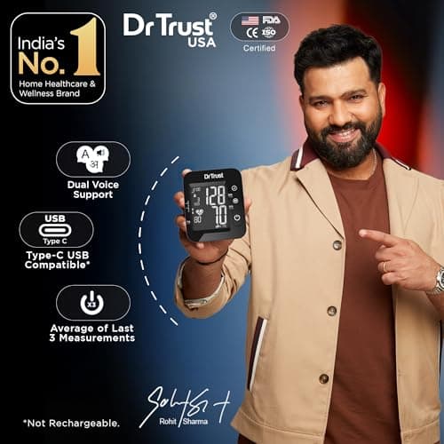 Dr Trust USA Intellitrack 132 Fully Automatic Dual Talking Digital Blood Pressure Monitor Machine For Hypertension & Managing Heart Health, BP Apparatus For Home & Clinic Use, Most Accurate Measuremen 2