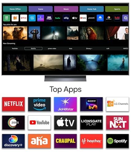 LG 164 cm (65 Inches) OLED evo C5 AI Series 4K Ultra HD (3840 x 2160) Smart webOS OLED TV OLED65C56LA 3