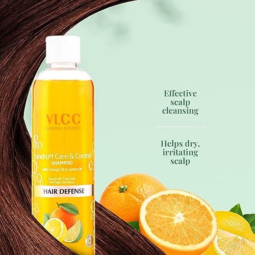 VLCC Dandruff Care & Control Shampoo - B1G1-350ml X 2 (700ml) | Anti-Dandruff Shampoo | Scalp Health, Deep Scalp Cleaning | With Orange & Lemon Oil. 3