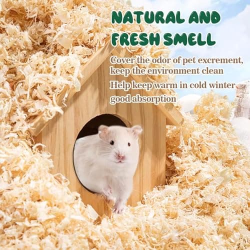 Pets Empire Imported Natural Wood Shaving Bedding for Hamster, Dwarf, Mice, Gerbil, Rabbit and Guinea Pig 1 Kg 5