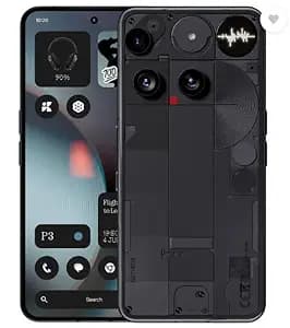 Nothing Phone (3), Black (12GB, 256GB) | Snapdragon 8s Gen 4 | 50MP + 50MP + 50MP Rear Camera | 120Hz AMOLED Flexible LTPS Display