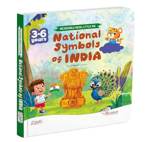 Pegasus Indian National Symbols Kids Educational Book Discover Meanings of Proud Emblems and State Flag History for Children Learning Heritage Facts ... (Incredible India Book for kids)