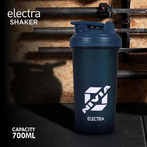 Nivia Electra Sports Shaker, BPA Free, Gym Workout, Running, BPA Free, Leakproof, Exercise Shaker - 700ML (Blue) 3