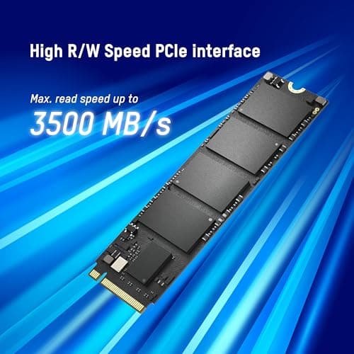 HIKVISION E3000 Internal NVMe PCIe M.2 SSD 256GB, Internal Solid State Drive, Gen 3x4, 2280, 3D NAND Flash Memory, Up to 3500MB/s Read Speed 2