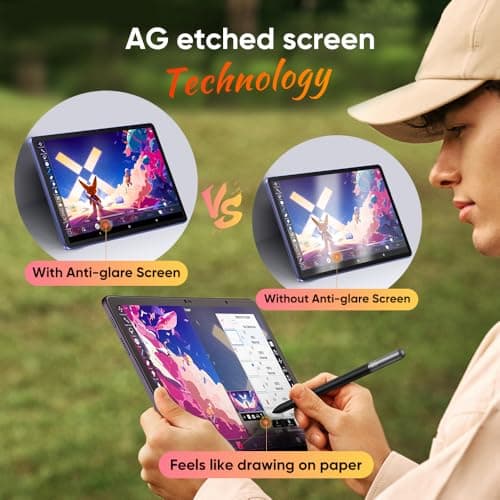 XP-Pen Magic Drawing Pad 12.2 Inch Standalone Drawing Tablet with 16384 Pressure Levels X3 Pro Battery-Free Pencil Paper-Like Screen 8GB + 256GB Portable for Digital Drawing Graphic Artists 3
