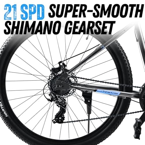FitTrip Scrambler 27.5T 21 Speed High Performance Mountain Cycles for Men with Front Suspension & Dual Disc Brake | 21 Geared MTB Bike 27.5 T | Ideal for 15+ Years | Fully Fitted (LiquidMetal-Blue) 3