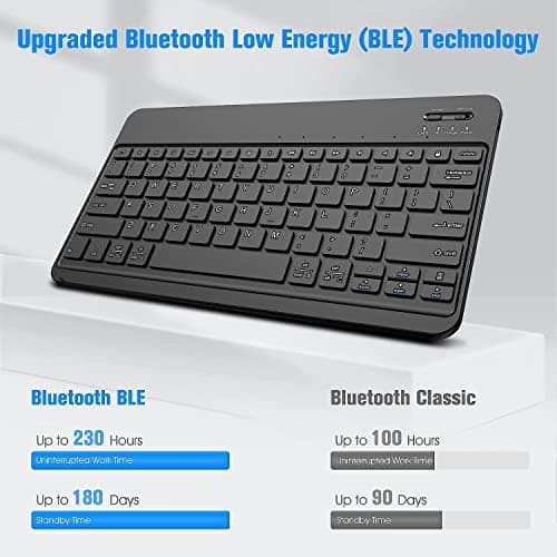 typecase Keyboard Case for Samsung Galaxy Tab A8 10.5 Inch 2022 Model (SM-X200/X205/X207), Slim Lightweight Stand Cover with Magnetically Detachable Wireless Bluetooth Keyboard, Black 5
