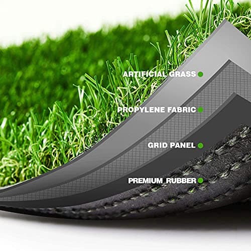Homitecture 25 MM High Density Artificial Grass Carpet Mat for Balcony Multipurpose Entryway Floor Doormat for Lawn Garden Terrace & Office (37 X 57 Cm, Pack of 1) 4