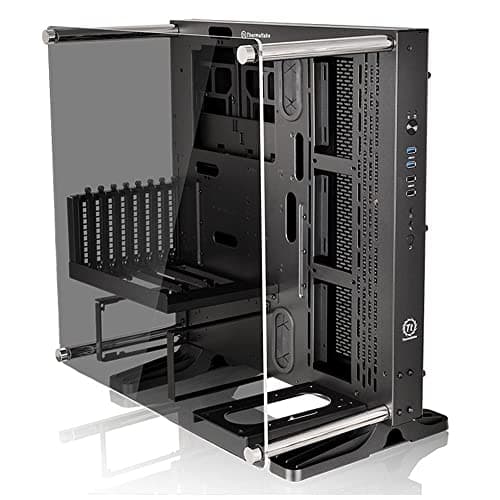 Thermaltake Core P3 TG Black ATX Open Frame Panoramic Viewing Tt LCS Certified Tempered Glass Gaming Computer Case CA 1G4 00M1WN 06 2