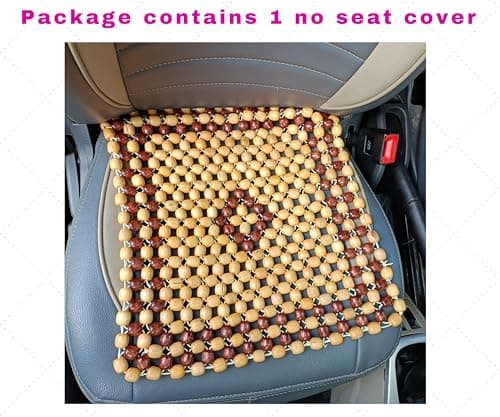 Pyengora Ventilated seat for Car, Wodden Beads Cushion Pad, Universal Fit for All Brand Cars 5