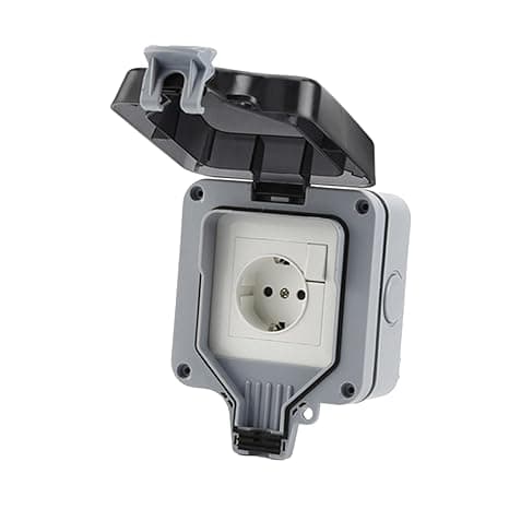 Waterproof Switch Socket Box IP66 220V Power Outlet for Garden Garage Single | Home & Garden | Home Improvement | Electrical & Solar | Switch Plates & Outlet Covers