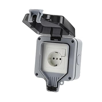 Waterproof Switch Socket Box Ip66 220V Power Outlet for Garden Garage Single|Home & Garden|Home Improvement|Electrical & Solar|Switch Plates & Outlet Covers