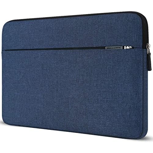 Dynotrek Elite 14.6 inch Laptop Sleeve Case Protective Soft Padded Zipper Cover Carrying Computer Hand Bag Compatible for Most MacBook Pro Notebook Chromebook Tablet Ultrabook -(Denim Blue)