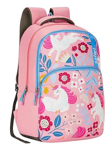 Safari Uniflora School Bag For Girls, Capacity - 36L, 2 Compartments Backpack For kids
