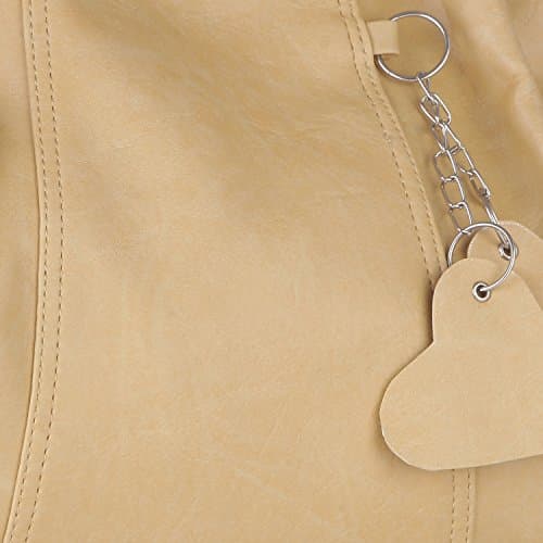 Fostelo Women's Style Diva Satchel Tote Handbag for Women | Ladies Purse | Stylish Shoulder Bag | Gift For Women | Beige 6