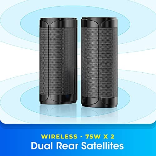 Zebronics Juke BAR 9750 PRO 5.1.2 Surround Dolby Atmos 525W Soundbar with Subwoofer, Dual Wireless Rear Satellites, HDMI eARC, Optical, Bluetooth 5.0, Wall Mount & Remote Control 4