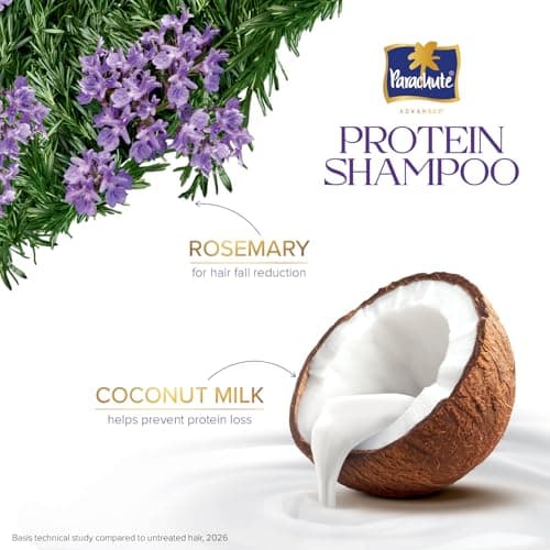 Parachute Advansed Protein Shampoo | with Coconut Milk & Rosemary | For Hairfall Defense | Paraben free | 340 ml 2