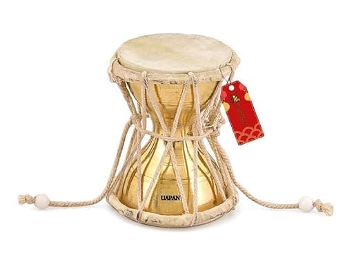 UAPAN Brass Damru Indian Musical Instrument/Pooja Articles/Home Decor & Kids Toys (4inch) 4