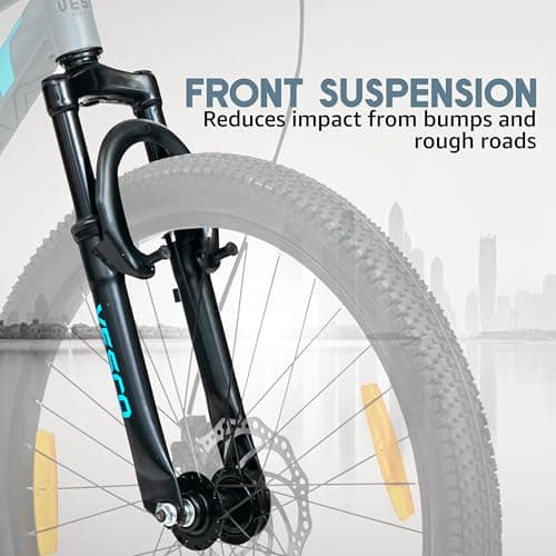 VESCO 24 T Drift Cycle for Big Kids MTB Mountain Bike | Dual Disk Brake & Front Suspension Single Speed Bicycle for Boys and Girls | 16 inches Frame | Ideal for 9-14 Years (Grey) 3