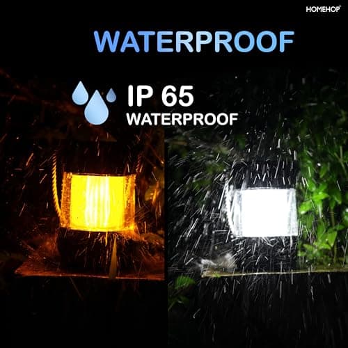 Homehop Solar Light Outdoor Home Waterproof Decorative Flickering Flame Portable Torch LED Rechargeable Table Lamps for Home, Balcony, Garden, and Indoor Use 3