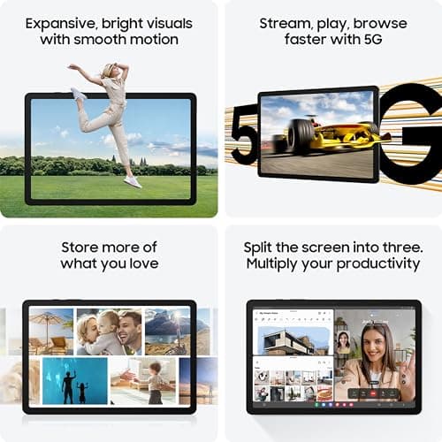 Samsung Galaxy Tab A9+ 27.94 cm (11.0 inch) Display, RAM 4 GB, ROM 64 GB Expandable, Wi-Fi+5G, Tablet, Silver 5