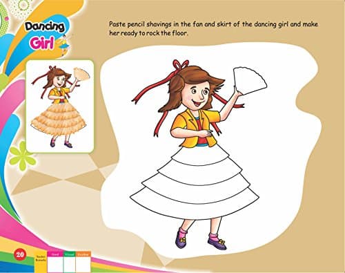 GIKSO Combo of Art and Craft 1 and 2 for Kids Age 4-9 Years Old Set of 2 Colouring Activity Books (First Edition 2018, Reprinted 2019) 4