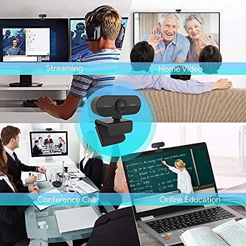 AJUK® Plug-and-Play Full HD 1080p Webcam with Microphone, Autofocus, Adjustable Viewing Angle Web Cam, and Wide Compatibility for Windows, Mac OS, Linux, and Major Live Broadcast Platforms 5
