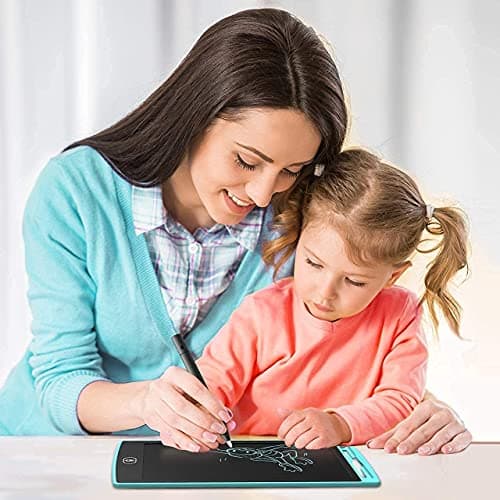 Quickous LCD Writing Pad with Screen 21.5cm (8.5-inch) for Drawing, Playing,3 4 5 6 7 8 Year Old Girls or Boys Handwriting Gifts for Kids & Adults,Notepad to Save and Share Your Child' creatives 3