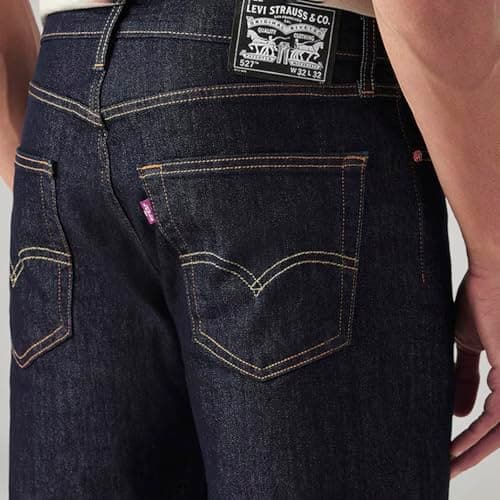 Levi's Men's 527 Dark Indigo Bootcut Fit Mid-Rise Jeans 4