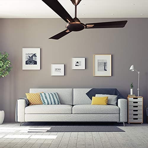 Crompton Aura Prime Decorative Ceiling Fan with Anti Dust Technology (Brown, Onyx, 1200 mm, 48 inch) 5