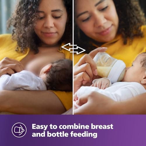 Philips Avent Natural Baby Feeding Bottle | No.1 Brand Recommended by Moms Worldwide | Ideal for 0 Months+| Natural Response Technology Mimics Breastfeeding| Pack of 2 | SCY900/02 4