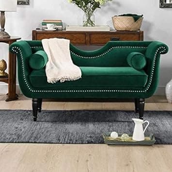 Rosewood 2-Seater Settee Sofa Diwan Couch for Home and Living Room