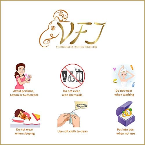 Vighnaharta Gold Plated with Pearl Alloy and Artificial stone Non Piercing Maharashtrian Nath for women (VFJ1182NTH-Press) 4