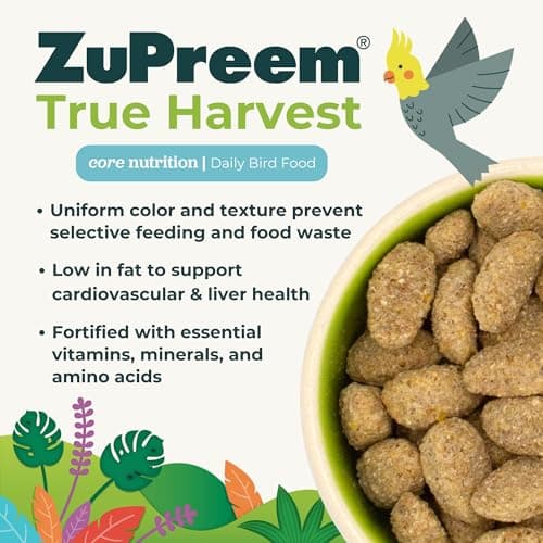 ZuPreem Natural for Medium to Large Birds (1.4 Kilograms, Multicolor), All Life Stages, Pellet 3