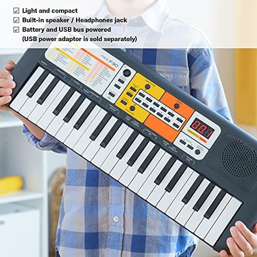Yamaha PSS-F30 Portable Mini Keyboard – 37 Keys, Black, Built-in Rhythms, Songs & Smart Chord, Lightweight & Compact, Ideal for Kids & Beginner Musicians 5