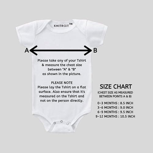 KNITROOT Father's Day Special, Cotton Onesie, Daddy's Little Co-Pilot, Unisex Baby Kids Half Sleeve Cotton White Romper, Sleepsuit, Bodysuit, 9-12 Months, Infant Cloth for Boys & Girls 5