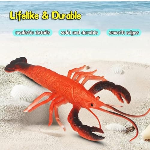 6-Pcs Aquatic & Sea Animal Toy Set for Kids 2+ Years | Realistic Marine Animal Figurines – Shark, Octopus, Starfish & More | Educational Sea Life Action Figures | Birthday Gift for Boys & Girls 2