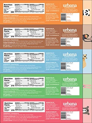 Urbana Superfoods Truepops Energy Balls | Healthy Vegan Snack | Mix Flavor Pack | Gluten Free, Keto Friendly | Natural Superfood Bites | 300g (5 x 60g) 3